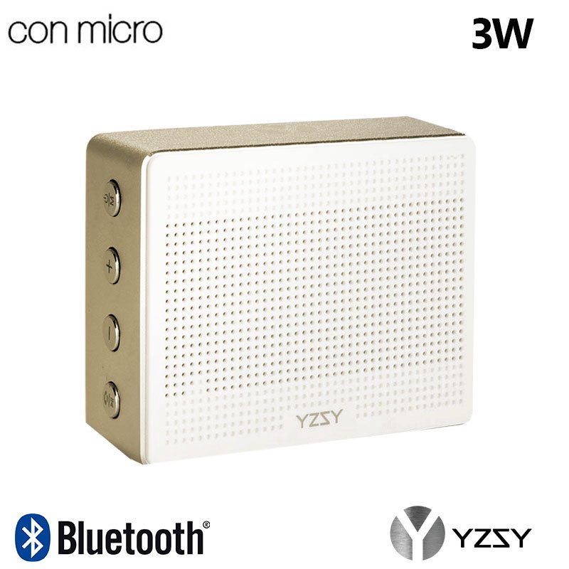 Altavoz Bluetooth Rectangular Metal YZSY Minti Gold ServiPhone