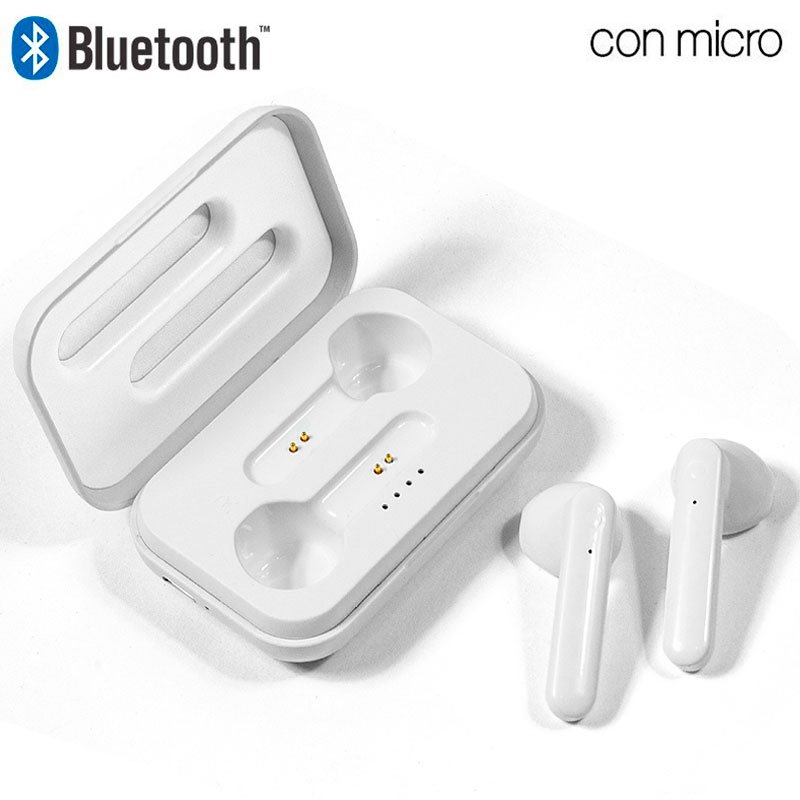 Auriculares Stereo Bluetooth Dual Pod COOL STYLE Blanco ServiPhone
