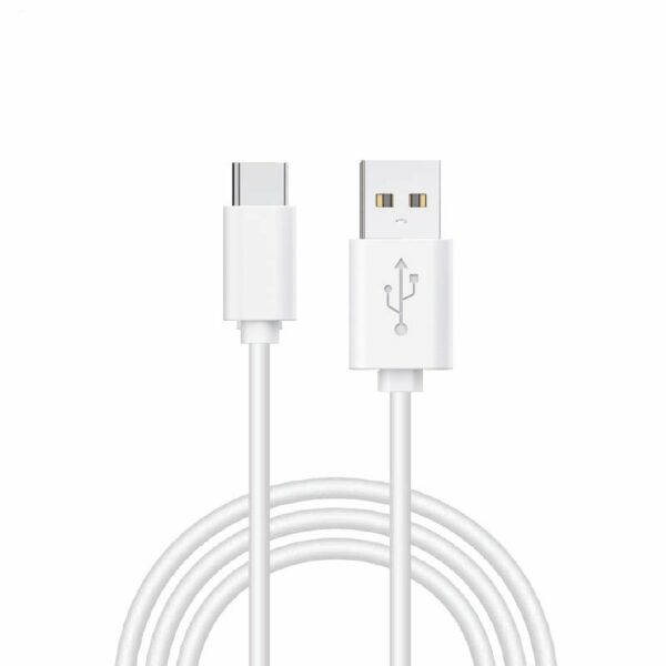 Cable USB Compatible COOL Universal TIPO-C (1.2 metros) Blanco ServiPhone
