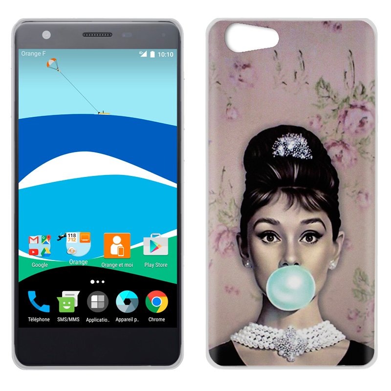 Carcasa ZTE Blade V770 / Orange Neva 80 Dibujos Audrey ServiPhone