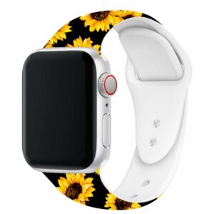 Correa Apple Watch Series 1 / 2 / 3 / 4 / 5 / 6 / SE (38 / 40 mm) Estampado Girasoles ServiPhone