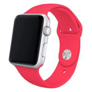 Correa Apple Watch Series 1 / 2 / 3 / 4 / 5 / 6 / SE (38 / 40 mm) Goma Rosa ServiPhone