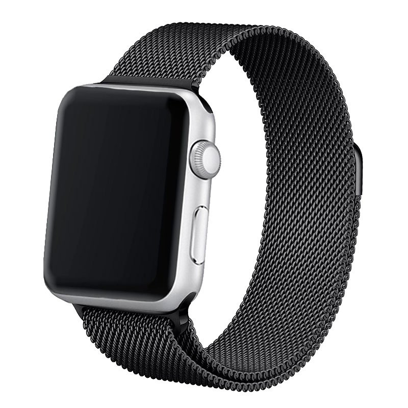 Correa Apple Watch Series 1 / 2 / 3 / 4 / 5 / 6 / SE (38 / 40 mm) Metal Negro ServiPhone