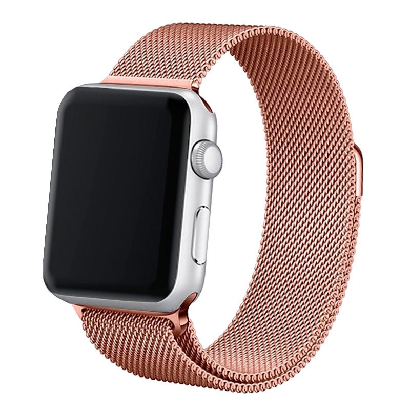 Correa Apple Watch Series 1 / 2 / 3 / 4 / 5 / 6 / SE (38 / 40 mm) Metal Rose Gold ServiPhone