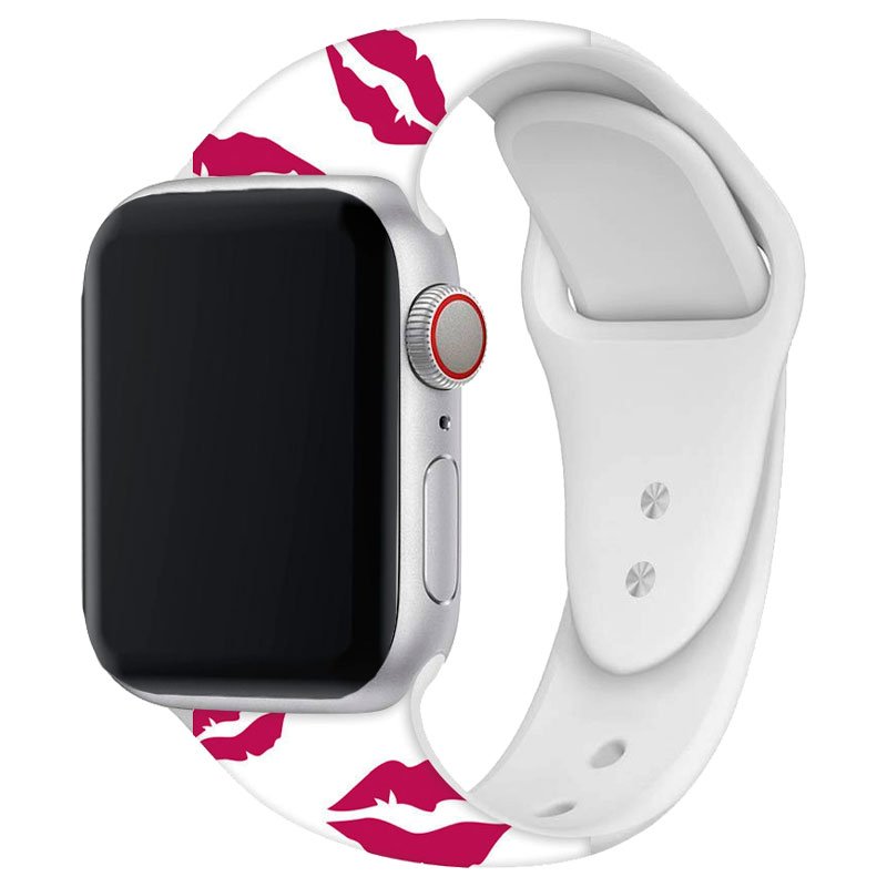 Correa Apple Watch Series 1 / 2 / 3 / 4 / 5 / 6 / SE (42 / 44 mm) Estampado Kiss ServiPhone