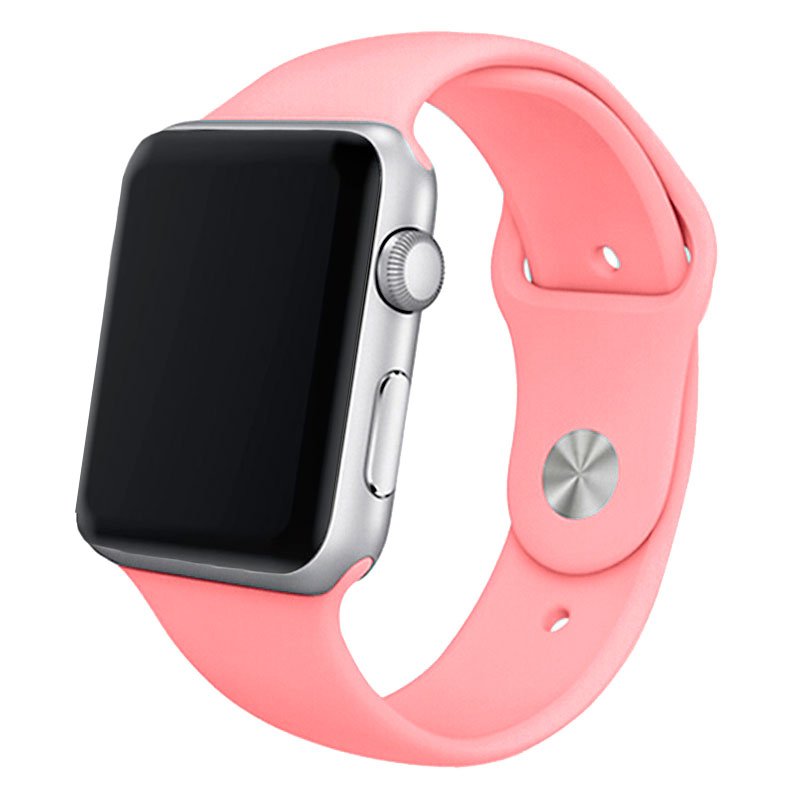 Correa Apple Watch Series 1 / 2 / 3 / 4 / 5 / 6 / SE (42 / 44 mm) Goma Rosa ServiPhone