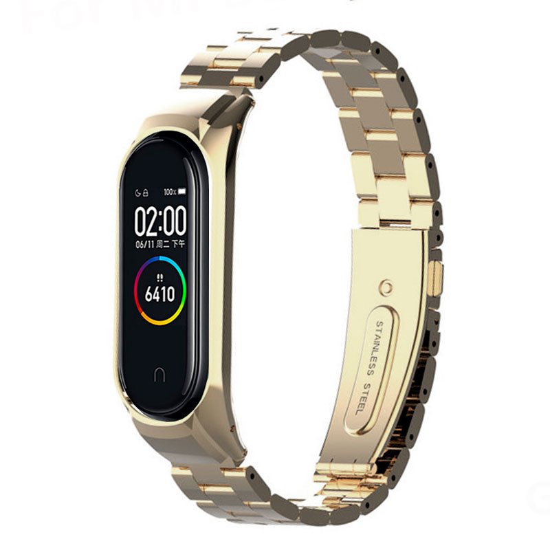 Correa Xiaomi Mi Band 4 / 3 Steel Oro Bronce -  - Tu  Tienda de Smartphones, Tablets y Accesorios