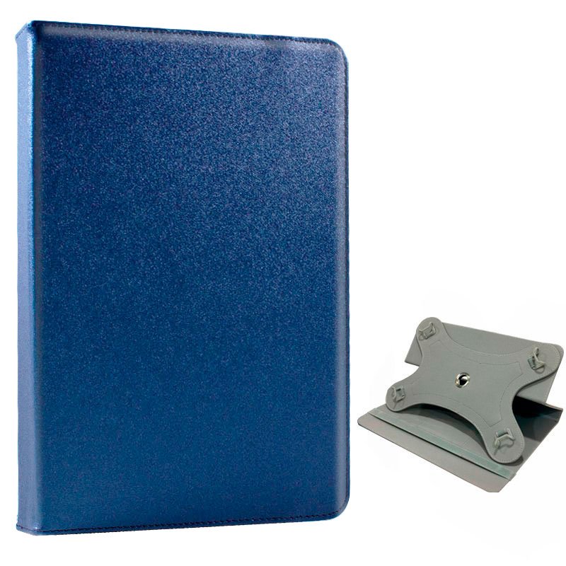 Funda Ebook Tablet 10 pulgadas Polipiel Giratoria Azul ServiPhone