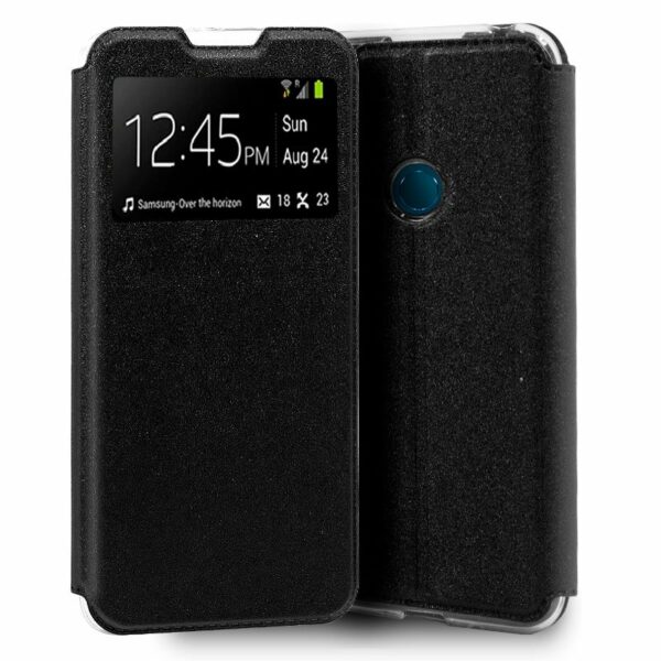 Funda Flip Cover Alcatel 1S (2020) / Alcatel 3L (2020) Liso Negro ServiPhone