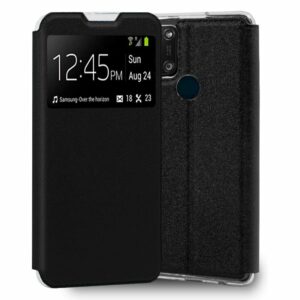 Funda Flip Cover Alcatel 3X 4CAM Liso Negro ServiPhone