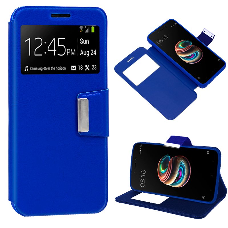 Funda Flip Cover Xiaomi Redmi 5A Liso Azul ServiPhone