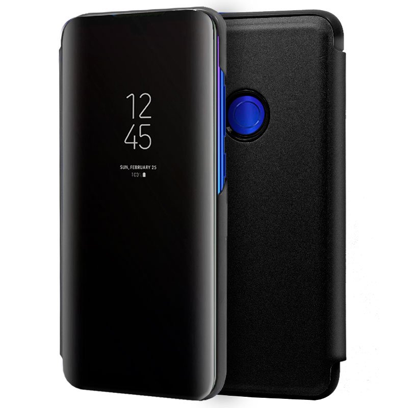 Funda Flip Cover Xiaomi Redmi 7 Clear View Negro ServiPhone