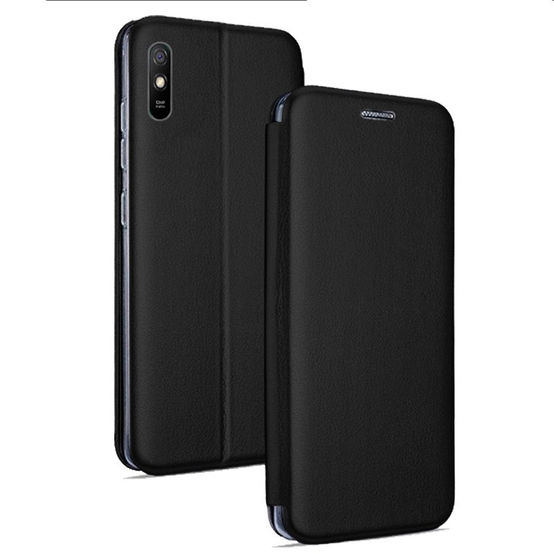 Funda Flip Cover Xiaomi Redmi 9A / 9AT Elegance Negro ServiPhone