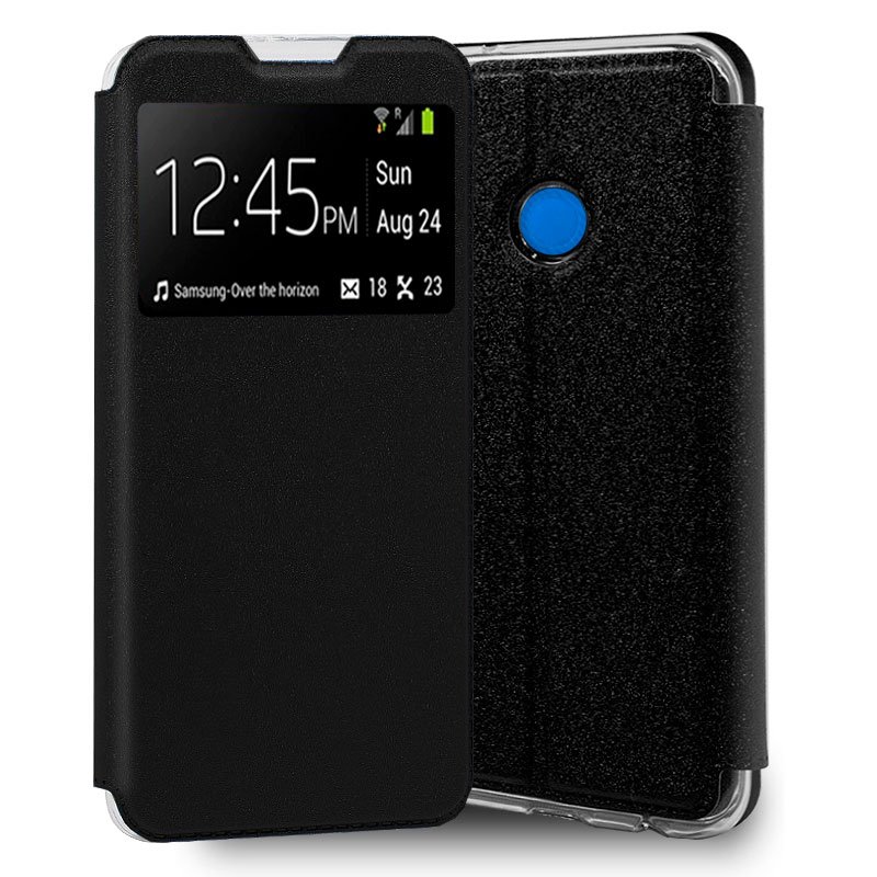 Funda Flip Cover Xiaomi Redmi 9C Liso Negro ServiPhone