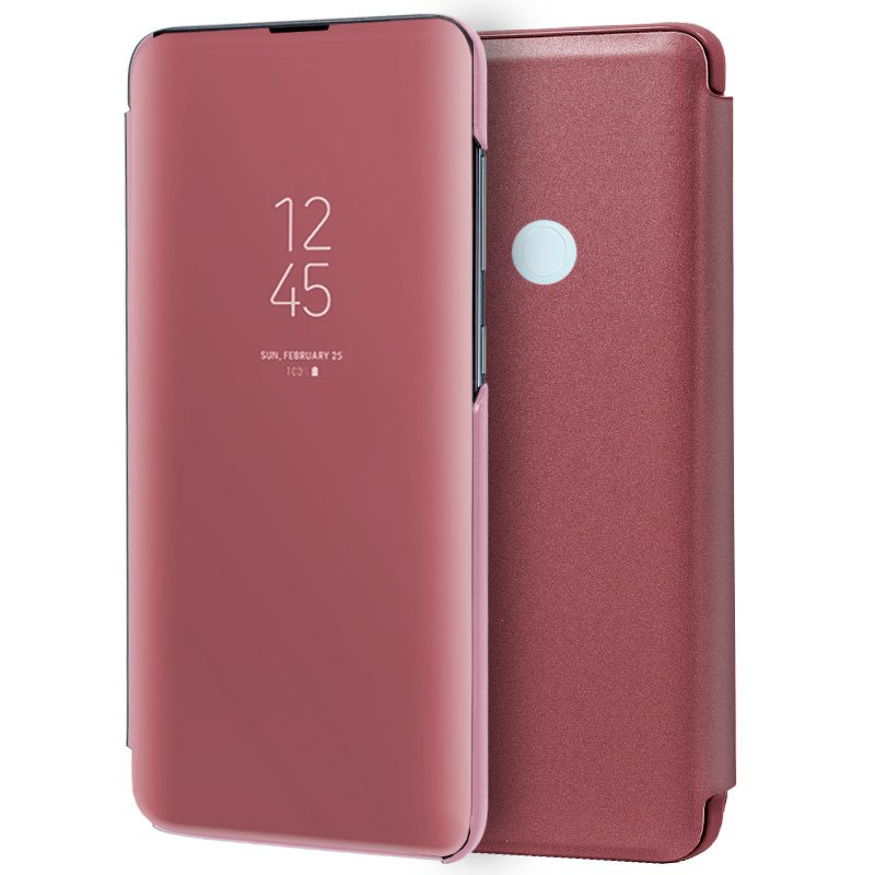 Funda Flip Cover Xiaomi Redmi Note 8T Clear View Rosa ServiPhone