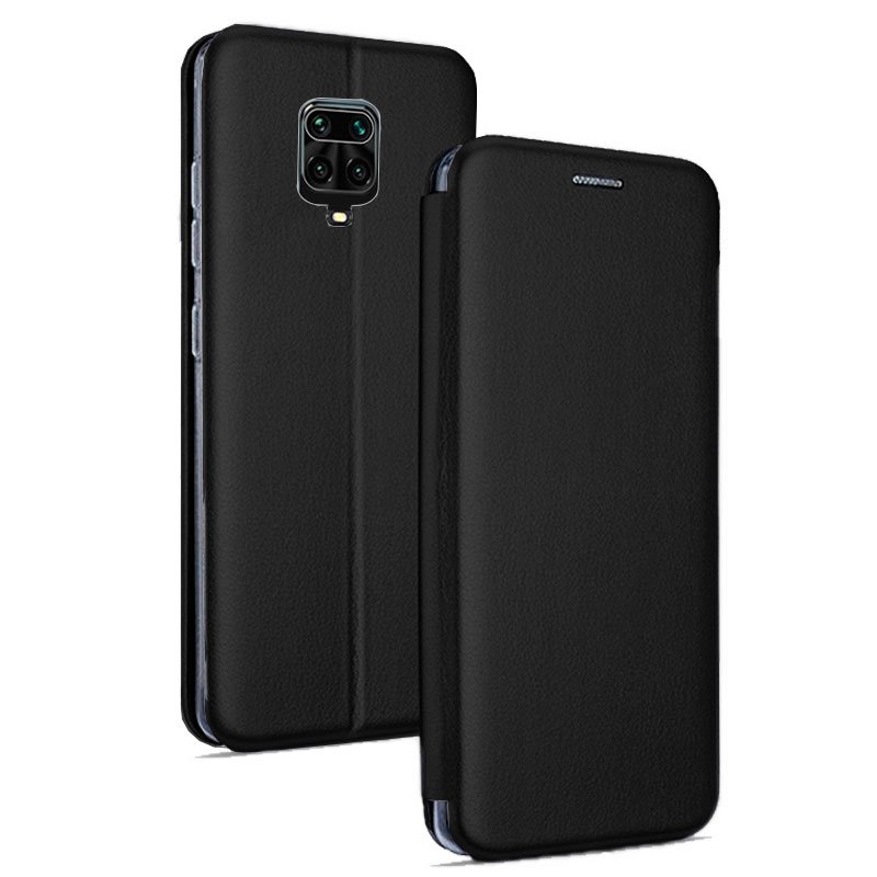 Funda Flip Cover Xiaomi Redmi Note 9S / Note 9 Pro Elegance Negro ServiPhone