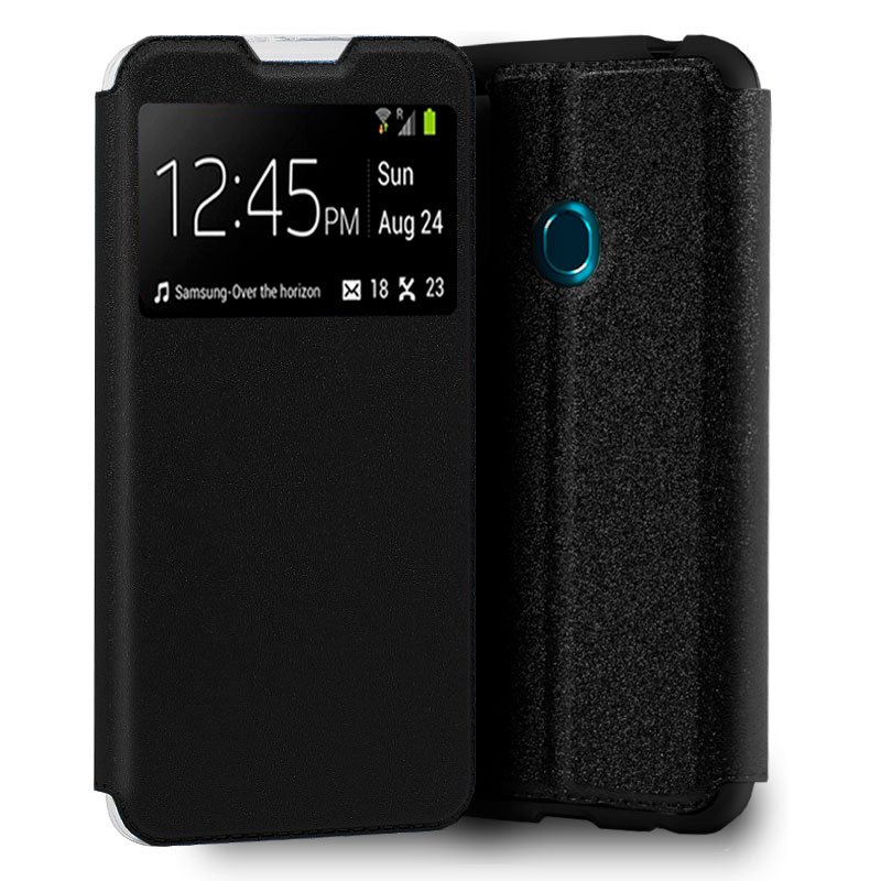 Funda Flip Cover ZTE Blade 10 Smart Liso Negro ServiPhone