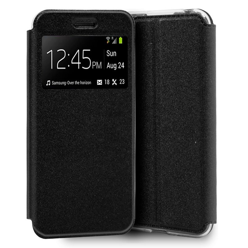 Funda Flip Cover ZTE Blade A3 (2019) / Blade L8 Liso Negro ServiPhone