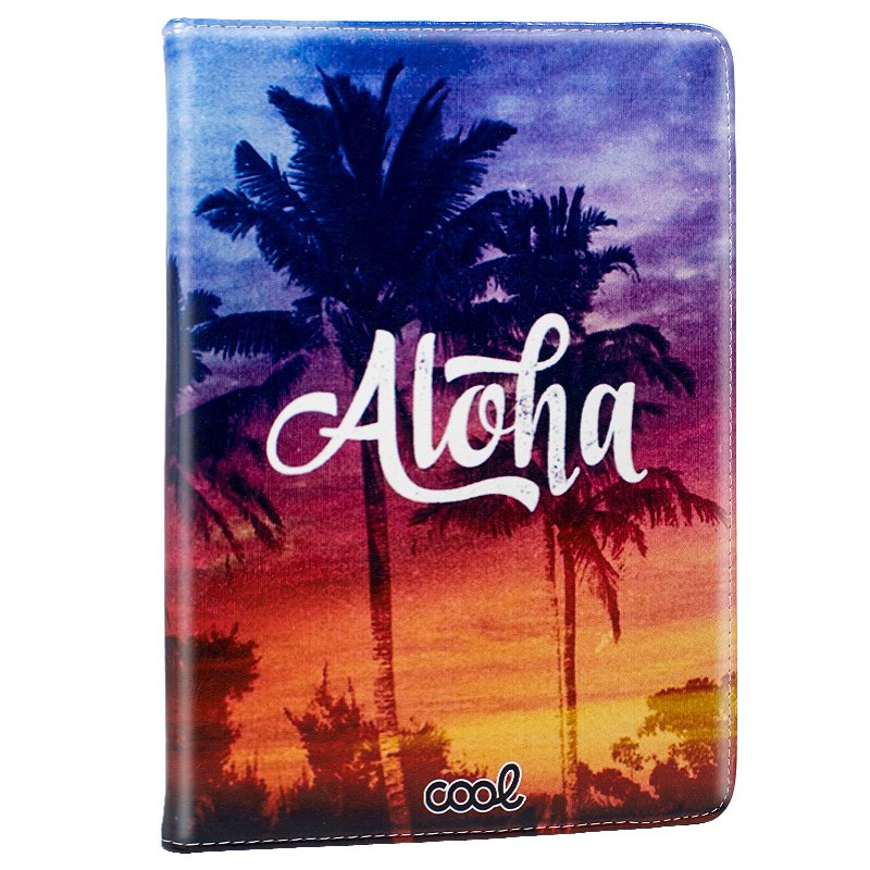 Funda iPad 2 / iPad 3 / 4 Giratoria Polipiel Dibujos Aloha (Soporte) ServiPhone