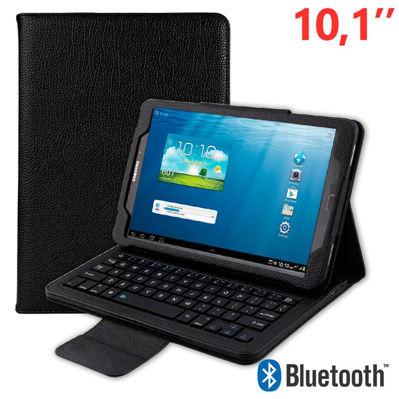 Funda Samsung Galaxy Tab A (2016 / 2018) T580 / T585 Polipiel Teclado Bluetooth 10.1 Pulg ServiPhone