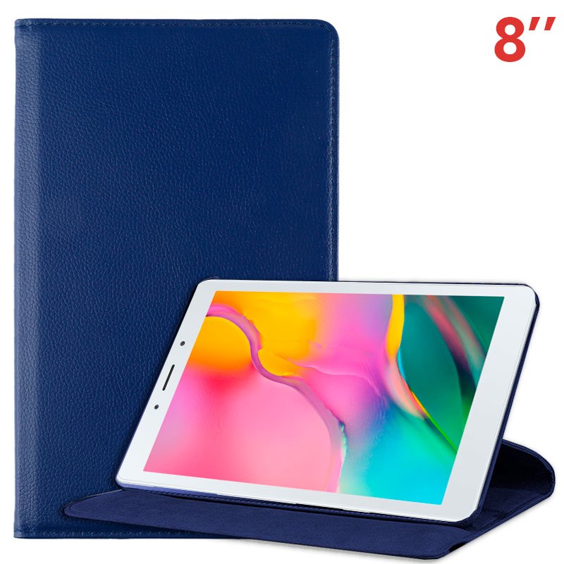 Funda Samsung Galaxy Tab A (2019) T290 / T295 Polipiel Liso Azul 8 pulg ServiPhone