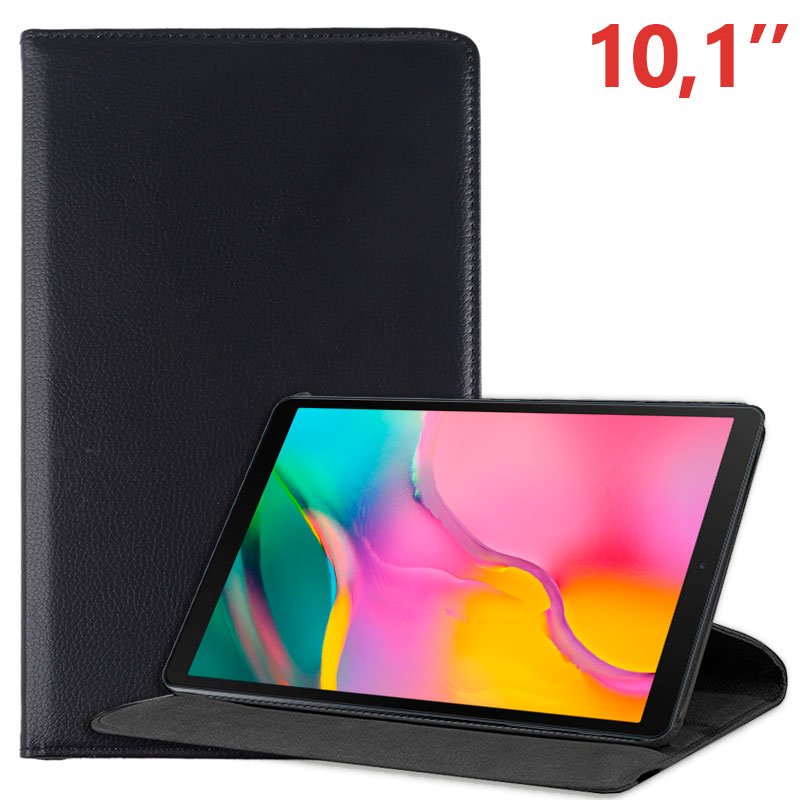 Funda Samsung Galaxy Tab A (2019) T510 / T515 Polipiel Liso Negro 10.1 pulg ServiPhone