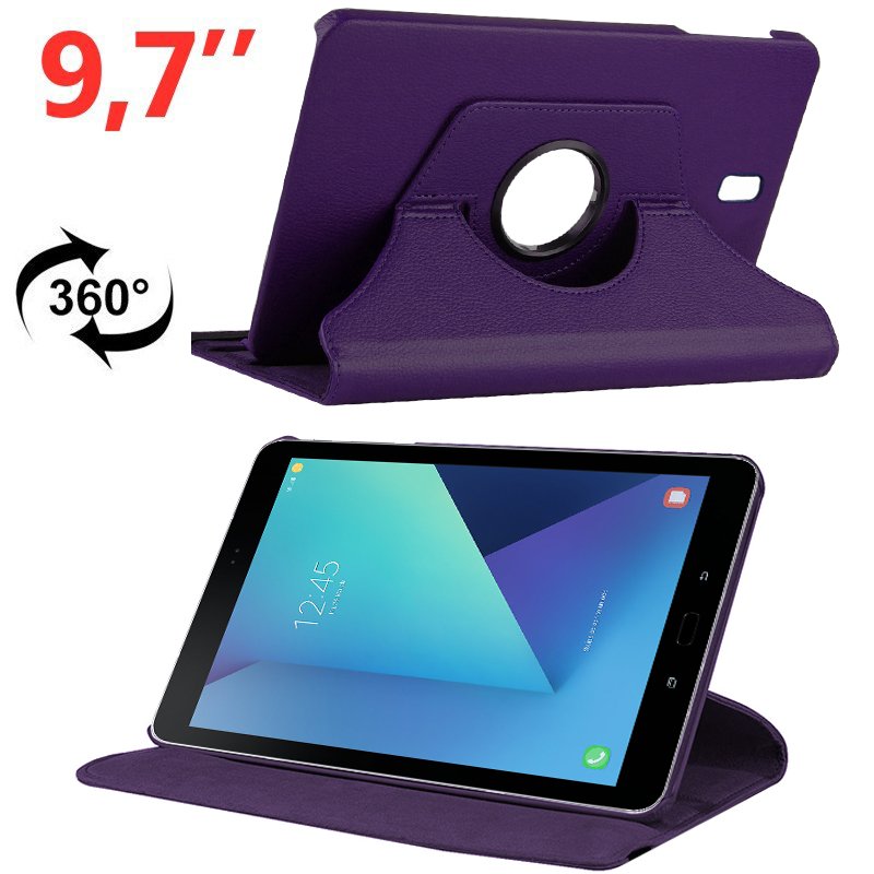 Funda Samsung Galaxy Tab S3 T820 / T825 Polipiel Violeta 9.7 pulg ServiPhone