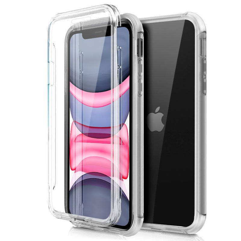 Funda Silicona 3D iPhone 11 (Transparente Frontal + Trasera) ServiPhone