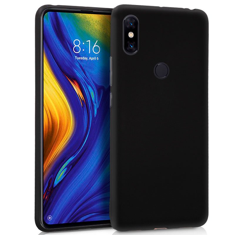 Funda Silicona Xiaomi Mi Mix 3 (Negro) ServiPhone