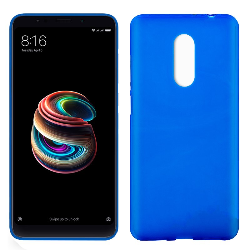Funda Silicona Xiaomi Redmi 5 Plus (Azul) ServiPhone
