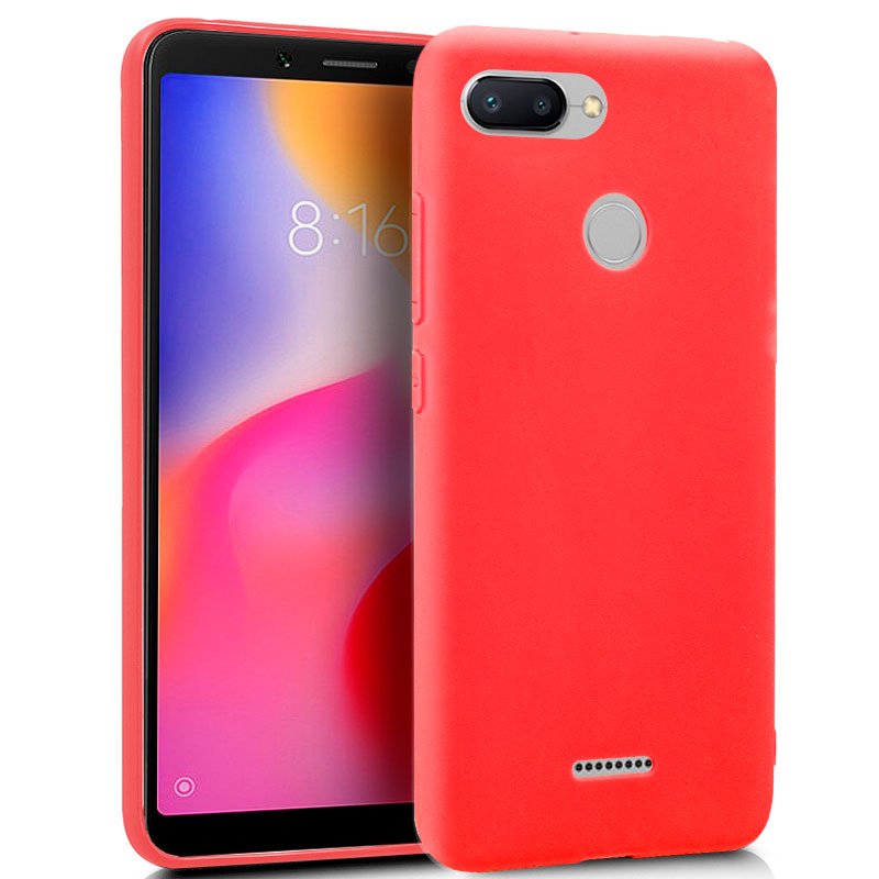 Funda Silicona Xiaomi Redmi 6 / 6A (Rojo) ServiPhone