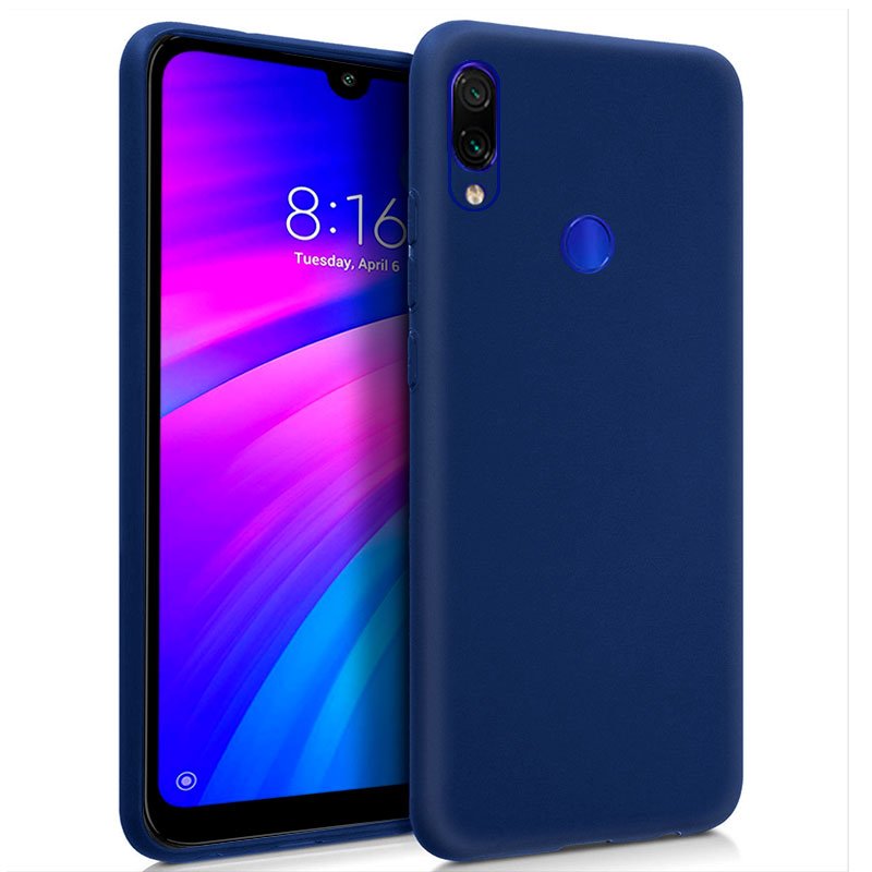 Funda Silicona Xiaomi Redmi 7 (Azul) ServiPhone
