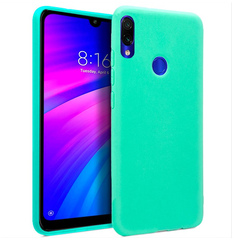 Funda Silicona Xiaomi Redmi 7 (Mint) ServiPhone