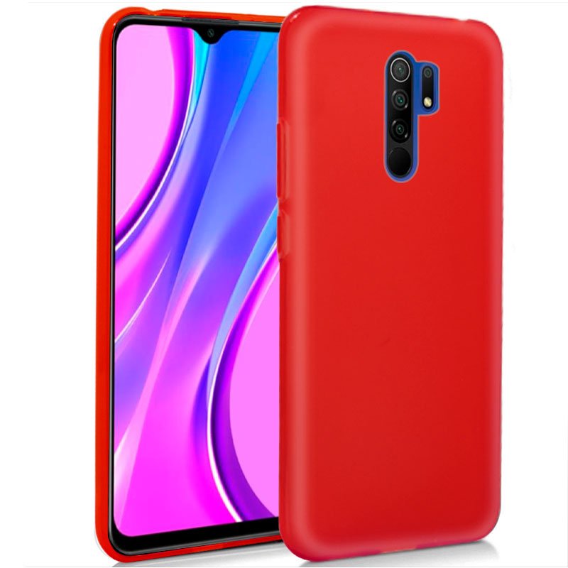 Funda Silicona Xiaomi Redmi 9 (Rojo) ServiPhone