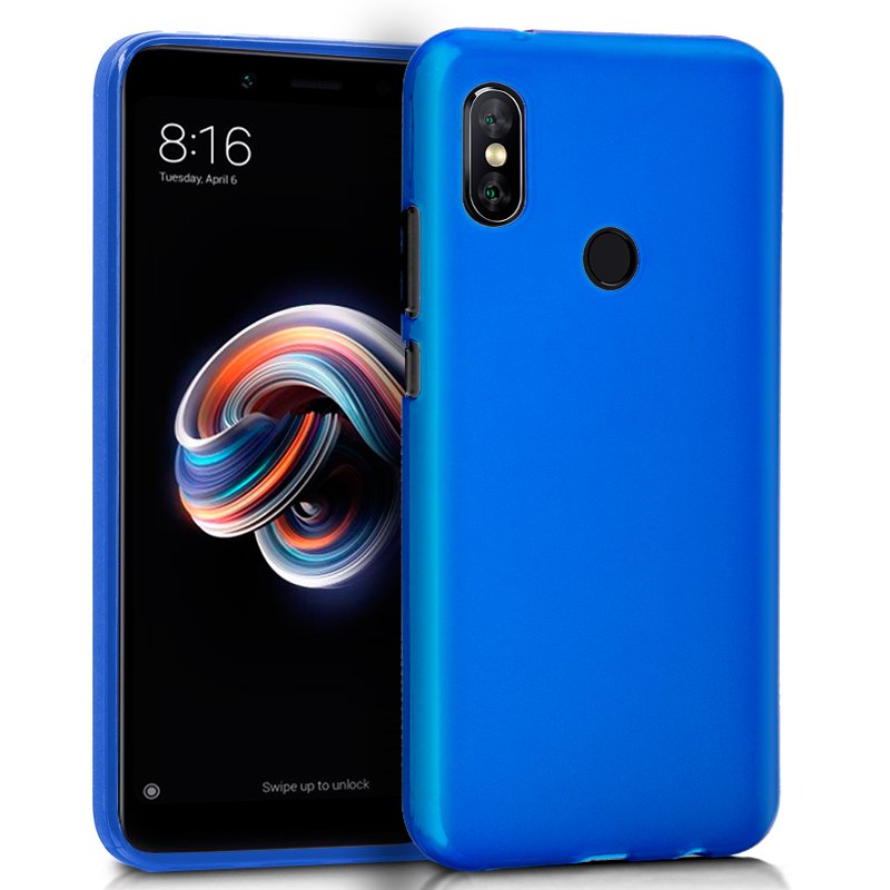 Funda Silicona Xiaomi Redmi Note 5 / Note 5 Pro (Azul) ServiPhone