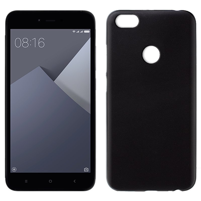 Funda Silicona Xiaomi Redmi Note 5A / Note 5A Prime (Negro) ServiPhone