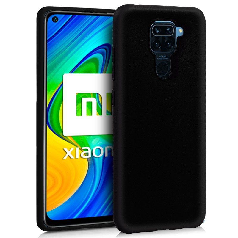 Funda Silicona Xiaomi Redmi Note 9 (Negro) ServiPhone
