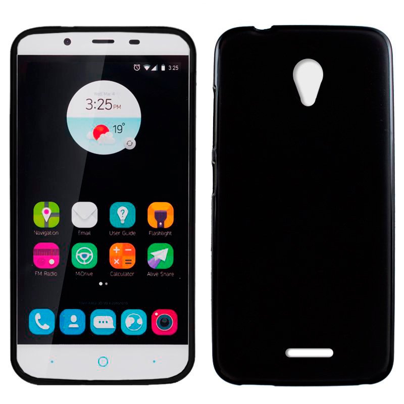 Funda Silicona ZTE Blade A310 (Negro) ServiPhone