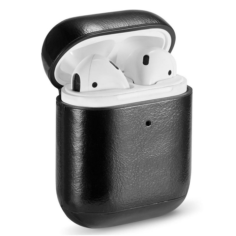 Funda Soft Apple Airpods (Leather Negro) ServiPhone