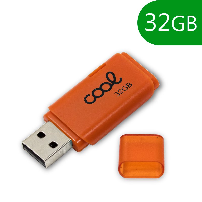 Pen Drive USB x32 GB 2.0 COOL Cover Naranja ServiPhone