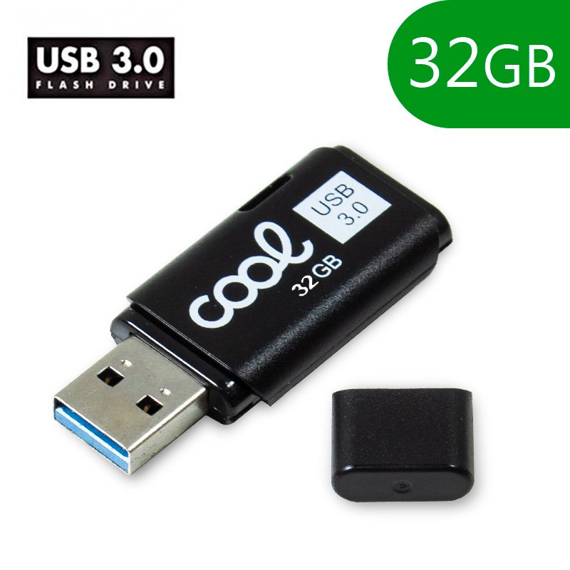 Pen Drive USB x32 GB 3.0 COOL Cover Negro ServiPhone