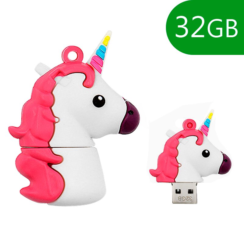 Pen Drive USB x32 GB Silicona Unicornio ServiPhone