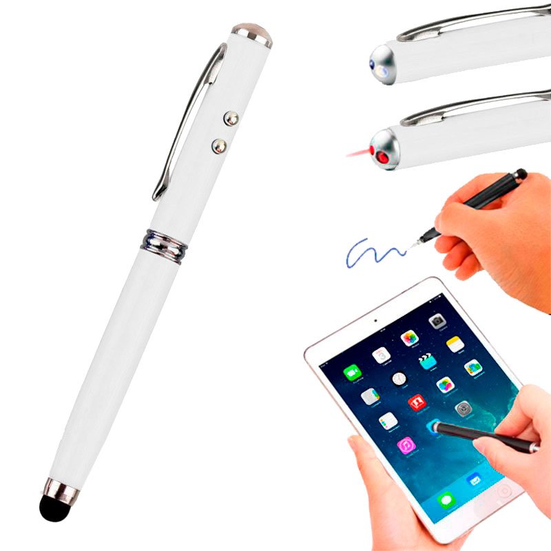 Puntero Stylus Universal Laser Blanco ServiPhone