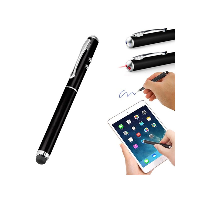 Puntero Stylus Universal Laser Negro ServiPhone