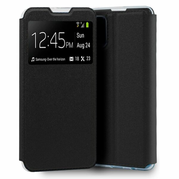 Funda COOL Flip Cover para Oppo A73 5G Liso Negro ServiPhone