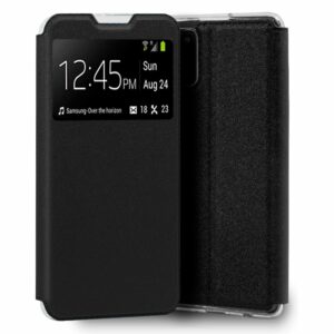 Funda COOL Flip Cover para Samsung A025 Galaxy A02s Liso Negro ServiPhone