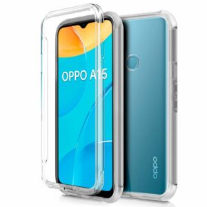 Funda COOL Silicona 3D para Oppo A15 / A15s (Transparente Frontal + Trasera) ServiPhone
