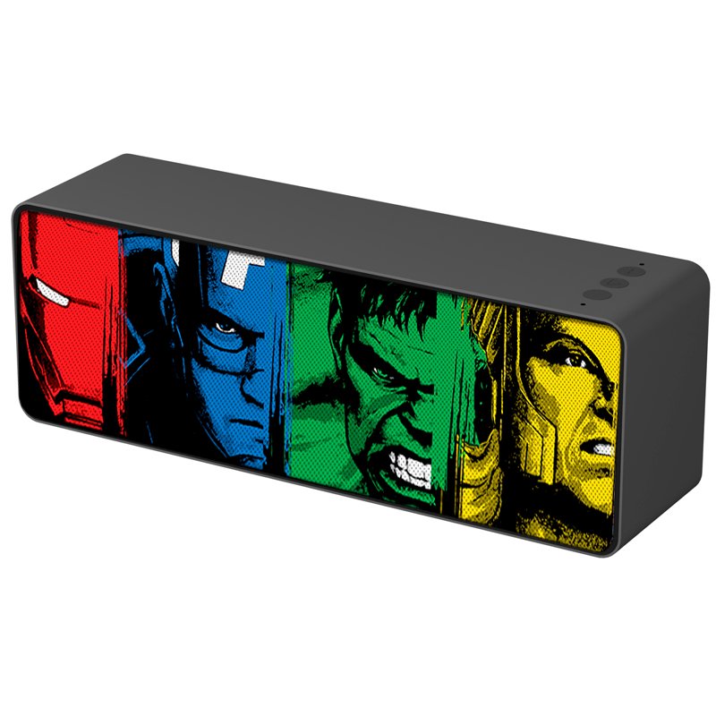 Altavoz Música Universal Bluetooth Licencia Marvel Cómic 10W Rectangular ServiPhone