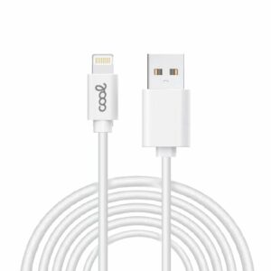 Cable USB Compatible COOL Lightning para iPhone / iPad (3 metros) Blanco ServiPhone