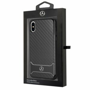 Carcasa COOL para iPhone X / iPhone XS Licencia Mercedes-Benz Carbón Negro ServiPhone
